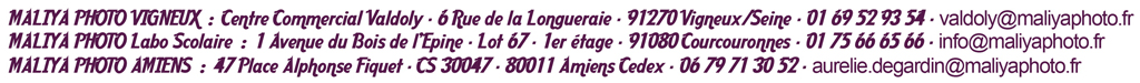 1 Magasin : 91 Vigneux/seine, 1 laboratoire scolaire : 91 Courcouronnes